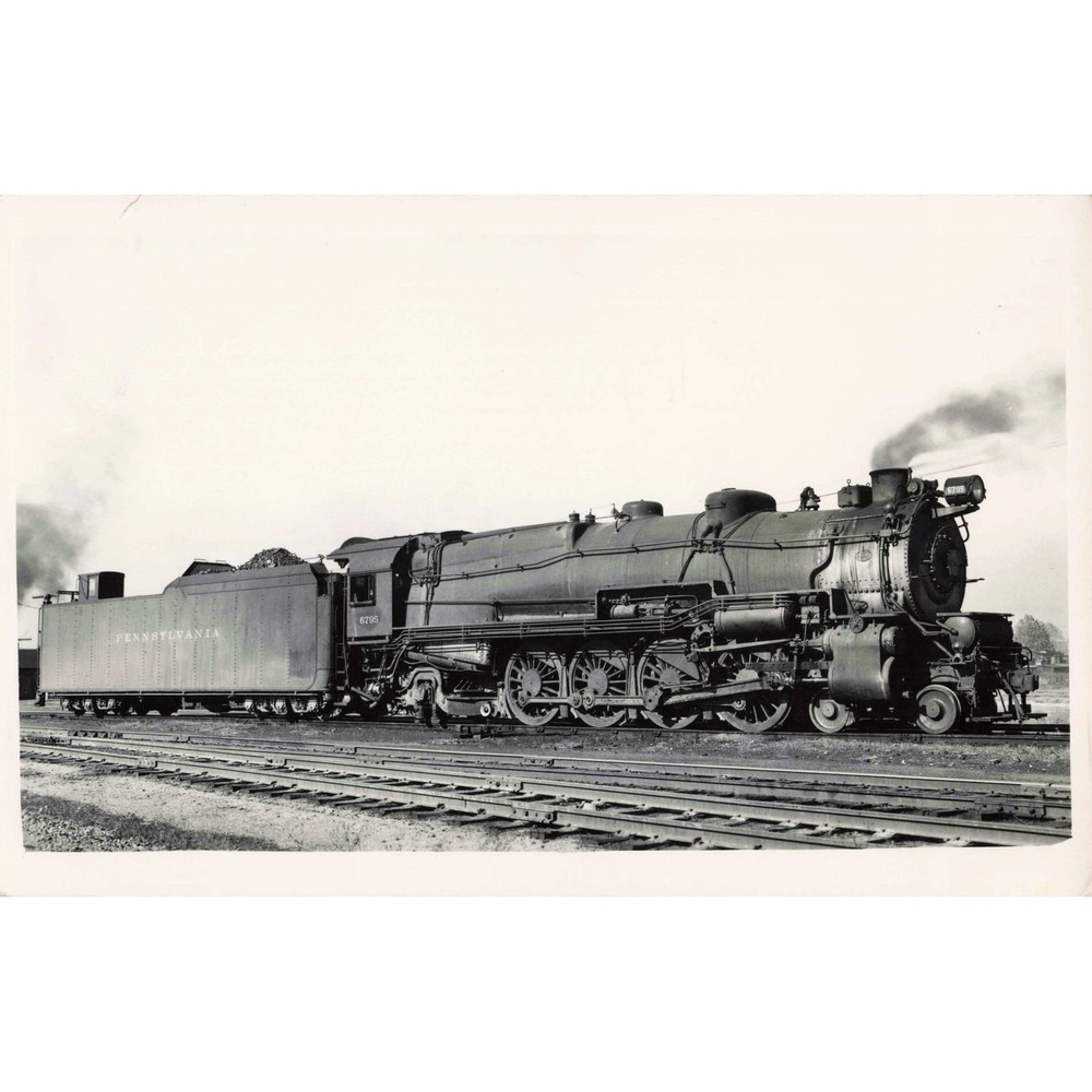 RPPC c1950 Pennsylvania Railroad Steam Locomotive 6795 Real Photo Postcard
